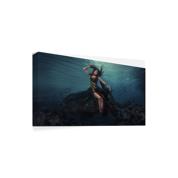 Martha Suherman 'Dancing In The Waves' Canvas Art,12x24